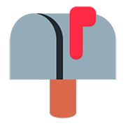 Emoji 📫 Cassetta Postale Chiusa Bandierina Alzata su Twitter Twemoji 12.1.3.