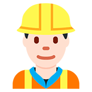 👷🏻 Emoji Trabalhador De Construção Civil: Pele Clara na Twitter Twemoji 12.1.3.