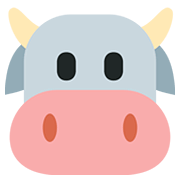 🐮 Emoji Cara De Vaca en Twitter Twemoji 12.1.3.