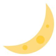 Émoji 🌙 Croissant De Lune sur Twitter Twemoji 12.1.3.