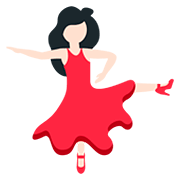 💃🏻 Emoji Mujer Bailando: Tono De Piel Claro en Twitter Twemoji 12.1.3.