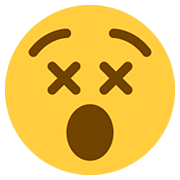 Emoji 😵 Faccina Frastornata su Twitter Twemoji 12.1.3.