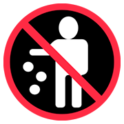 🚯 Emoji Proibido Jogar Lixo No Chão na Twitter Twemoji 12.1.3.