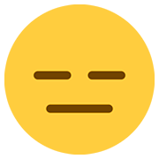 Emoji 😑 Faccina Inespressiva su Twitter Twemoji 12.1.3.