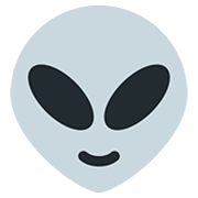 Émoji 👽 Alien sur Twitter Twemoji 12.1.3.