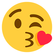😘 Emoji Kuss zuwerfendes Gesicht Twitter Twemoji 12.1.3.