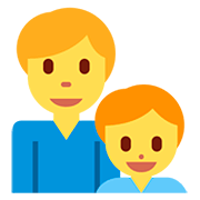 👨‍👦 Emoji Família: Homem E Menino na Twitter Twemoji 12.1.3.