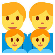 👨‍👨‍👦‍👦 Emoji Familia: Hombre, Hombre, Niño, Niño en Twitter Twemoji 12.1.3.