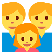 Emoji 👨‍👨‍👧 Famiglia: Uomo, Uomo E Bambina su Twitter Twemoji 12.1.3.