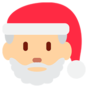 Émoji 🎅🏼 Père Noël : Peau Moyennement Claire sur Twitter Twemoji 12.1.3.