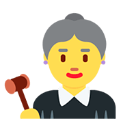 Emoji 👩‍⚖️ Giudice Donna su Twitter Twemoji 12.1.3.