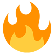 🔥 Emoji Fuego en Twitter Twemoji 12.1.3.