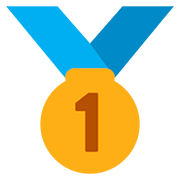 Émoji 🥇 Médaille D’or sur Twitter Twemoji 12.1.3.