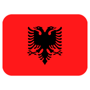 🇦🇱 Emoji Flagge: Albanien Twitter Twemoji 12.1.3.