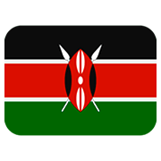 🇰🇪 Emoji Bandera: Kenia en Twitter Twemoji 12.1.3.