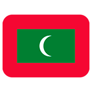 🇲🇻 Emoji Bandera: Maldivas en Twitter Twemoji 12.1.3.
