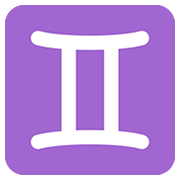 ♊ Emoji Signo De Gêmeos na Twitter Twemoji 12.1.3.