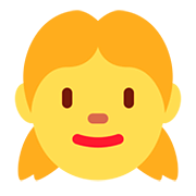 Emoji 👧 Bambina su Twitter Twemoji 12.1.3.