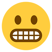 😬 Emoji Grimassen schneidendes Gesicht Twitter Twemoji 12.1.3.