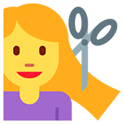 💇 Emoji Person beim Haareschneiden Twitter Twemoji 12.1.3.