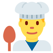👨‍🍳 Emoji Cocinero en Twitter Twemoji 12.1.3.