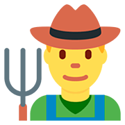 👨‍🌾 Emoji Agricultor en Twitter Twemoji 12.1.3.