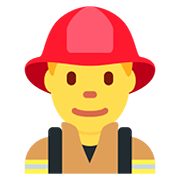 Émoji 👨‍🚒 Pompier Homme sur Twitter Twemoji 12.1.3.