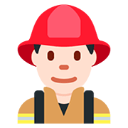 Emoji 👨🏻‍🚒 Pompiere Uomo: Carnagione Chiara su Twitter Twemoji 12.1.3.