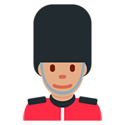💂🏽‍♂️ Emoji Guardia Hombre: Tono De Piel Medio en Twitter Twemoji 12.1.3.