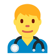 Emoji 👨‍⚕️ Operatore Sanitario su Twitter Twemoji 12.1.3.
