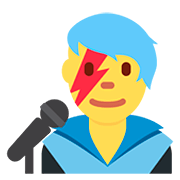 Emoji 👨‍🎤 Cantante Uomo su Twitter Twemoji 12.1.3.