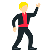 🕺🏼 Emoji Hombre Bailando: Tono De Piel Claro Medio en Twitter Twemoji 12.1.3.