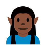 Emoji 🧝🏿‍♂️ Elfo Uomo: Carnagione Scura su Twitter Twemoji 12.1.3.