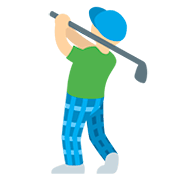 🏌🏼‍♂️ Emoji Golfer: mittelhelle Hautfarbe Twitter Twemoji 12.1.3.