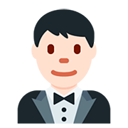 🤵🏻 Emoji Persona Con Esmoquin: Tono De Piel Claro en Twitter Twemoji 12.1.3.