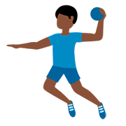 🤾🏿‍♂️ Emoji Handballspieler: dunkle Hautfarbe Twitter Twemoji 12.1.3.