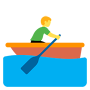 Emoji 🚣‍♂️ Uomo In Barca A Remi su Twitter Twemoji 12.1.3.