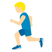 🏃🏼‍♂️ Emoji Hombre Corriendo: Tono De Piel Claro Medio en Twitter Twemoji 12.1.3.