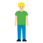 Emoji 🧍🏼‍♂️ Uomo In Piedi: Carnagione Abbastanza Chiara su Twitter Twemoji 12.1.3.