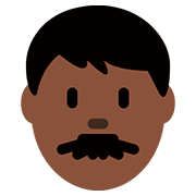 Emoji 👨🏿 Uomo: Carnagione Scura su Twitter Twemoji 12.1.3.