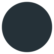 Emoji ⚫ Cerchio Nero su Twitter Twemoji 12.1.3.