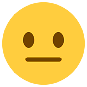 Emoji 😐 Faccina Neutra su Twitter Twemoji 12.1.3.