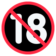 🔞 Emoji Prohibido Para Menos De 18 Años en Twitter Twemoji 12.1.3.