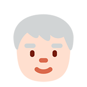 Emoji 🧓🏻 Adulto Anziano: Carnagione Chiara su Twitter Twemoji 12.1.3.