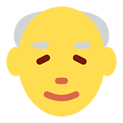 Emoji 👴 Uomo Anziano su Twitter Twemoji 12.1.3.