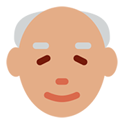 Émoji 👴🏽 Homme âgé : Peau Légèrement Mate sur Twitter Twemoji 12.1.3.