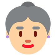 Emoji 👵🏼 Donna Anziana: Carnagione Abbastanza Chiara su Twitter Twemoji 12.1.3.