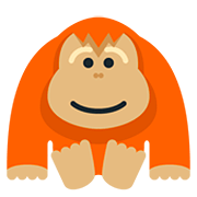 🦧 Emoji Orangután en Twitter Twemoji 12.1.3.