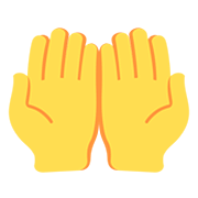 🤲 Emoji Handflächen nach oben Twitter Twemoji 12.1.3.