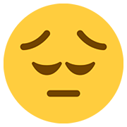 😔 Emoji Rosto Deprimido na Twitter Twemoji 12.1.3.